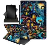 Case for iPad (A16) 11th Generation 11 Inch 2025, iPad 10th Generation 10.9 inch 2022,360 Degree Rotating Stand Smart Protective Cover Case for i Pad 11th / 10 th Gen,Mushroom House