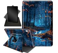 Case for iPad (A16) 11th Generation 11 Inch 2025, iPad 10th Generation 10.9 inch 2022,360 Degree Rotating Stand Smart Protective Cover Case for i Pad 11th / 10 th Gen,Cute Rabbit Forest
