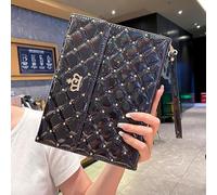 Case for iPad A16 11th Generation 11 inch 2025, iPad 10th Generation 10.9 inch 2022, Full Cover Cute Glittering Sparkly Shockproof Cover Pencil Holder Multiple Viewing Angles Auto Wake/Sleep (Black)