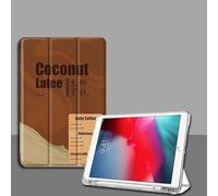 Case for iPad Air 11 Inch Case 2024 / Air 6th 5th 4th Generation 2022/2020 10.9 Inch Cover with Pencil Holder, Support Apple Pencil Charging with Auto Wake/Sleep - Coconut Latte