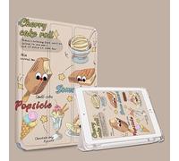 Case for iPad Air 11 Inch Case 2024 / Air 6th 5th 4th Generation 2022/2020 10.9 Inch Cover with Pencil Holder, Support Apple Pencil Charging with Auto Wake/Sleep - Cute cartoon dessert