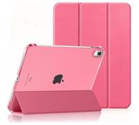 Case for iPad Air 11 Inch Case (M4 2026/M3 2025/M2 2024), iPad Air 5th Generation 2022/4th Gen 2020 10.9 Inch, Slim Hard Translucent Back Cover with Auto Wake/Sleep, Hot Pink