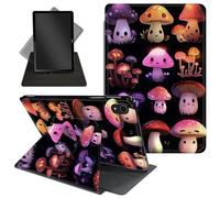 Case for iPad Air 11 Inch M2 2024/iPad Air 5th/4th Generation 10.9 Inch (2022/2020),360 Degree Rotating Stand Protective Cover with Auto Wake/Sleep,for iPad Air 11 Inch,Cute Kawaii Mushrooms