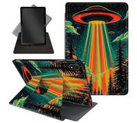 Case for iPad Air 11 Inch M2 2024/iPad Air 5th/4th Generation 10.9 Inch (2022/2020),360 Degree Rotating Stand Protective Cover with Auto Wake/Sleep,for iPad Air 11 Inch,Colorful Alien UFO