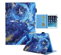 Case for iPad Air 11 Inch M2 2024 - Premium PU Leather Ultra Lightweight Slim Shell Stand Cover Auto Wake/Sleep, Blue gold