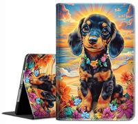 Case for iPad Air 11 Inch M2 Case 2024, iPad Air 6th/5th/4th Generation (2024/2022/2020) 10.9 Inch- Slim Fit Standing Cover with Auto Sleep/Wake, Dachshund Dog
