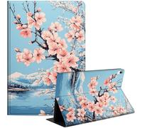Case for iPad Air 11-inch M3 2025/M2 2024/10.9” Air 5th 4th 2022 2020, Slim PU Leather Stand Cover with Auto Wake/Sleep, Multi-Angle Viewing & Shockproof, Peach Blossoms