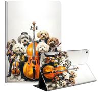 Case for iPad Air 11-inch M3 2025/M2 2024/10.9” Air 5th 4th 2022 2020, Slim PU Leather Stand Cover with Auto Wake/Sleep, Multi-Angle Viewing & Shockproof, Group of Dogs