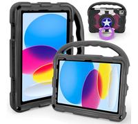 Case for iPad Air 11-inch M3 (2025)/M2 (2024), iPad Air 5th (2022)/4th Gen (2020) 10.9 Inch,iPad A16 11th Gen 2025/iPad 10th Gen 2022,Shockproof Lightweight Cover with Stand Convertible Handle.Black