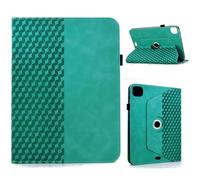 Case for iPad Air 11 Inch M3/M2 (2025/2024), iPad Air 5th/4th Generation 10.9-inch 2022/2020, 360 Degrees Rotating Protective Cover Case with Card Holder and Pen Holder - Sea Green