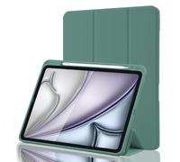 Case for iPad Air 11 Inch M4 2026 8th Gen/M3 2025/M2 2024, iPad Air 5th/4th Gen 10.9 Inch 2022/2020 Slim Stand Cover with Pencil Holder, Supports Apple Pencil Charging, Auto Wake/Sleep - Pine Green