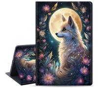 Case for iPad Air 11-inch (M4 2026 / M3 2025 / M2 2024), iPad Air 5th/4th Gen (2022/2020) 10.9", Slim PU Leather Folio Stand & Auto Sleep/Wake, Protective Smart Cover, Fox Moon