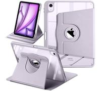 Case for iPad Air 11 Inch M4/M3/M2 (2026/2025/2024), iPad Air 5/4 (2022/2020 5th/4th) with Pencil Holder, 360 Degree Rotation Stand, Shockproof Cover Clear Back, Auto Wake/Sleep