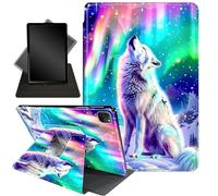 Case for iPad Air 13 Inch (M2) 2024/12.9 inch (3rd/4th Gen),360 Degree Rotating Stand Smart Protective Cover Case for iPad Air 13 Inch 2024,Arctic Wolf