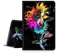 Case for iPad Air 13 inch M3 2025 & 2024 M2 /iPad Pro 12.9 Inch 2022/2021/2020 PU Leather Smart Protective Cover with Auto Sleep/Wake for iPad Air 13 inch2025/2024,Colorful Sunflowers