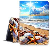 Case for iPad Air 13 inch M3 2025 & 2024 M2 /iPad Pro 12.9 Inch 2022/2021/2020 PU Leather Smart Protective Cover with Auto Sleep/Wake for iPad Air 13 inch2025/2024,Sunny Golden Beach