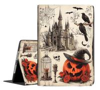 Case for iPad Air 13 Inch M3/M2 (2025/2024) & iPad Pro 12.9 Inch 6th/5th/4th/3rd Gen 2022/2021/2020/2018, Multi-Angle Smart Stand Cover Auto Sleep/Wake ，Halloween Castle