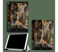 Case for iPad Air 13 inch (M3/M2-2025/2024) with Pencil Holder, Ultra Slim Lightweight Folding Stand case for iPad Air 13 inch with Auto Wake/Sleep,Tiger Forest