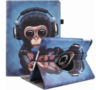 Case for iPad Air 2/Air 1/iPad 9.7" 5th/6th Generation (2017/2018) - 360 Degree Rotating Multi-Angle Viewing Folio Stand Cases with Auto Sleep/Wake (Headset Monkey)