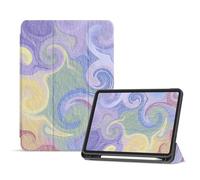 Case for iPad Air 3 10.5 inch (2019 Model 3rd Generation), Trifold Stand Smart Cover with Auto Wake/Sleep for iPad Pro 10.5" 2017/ Air 3 10.5" 2019 Tablet - Colorful Maze Garden