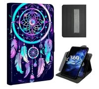 Case for iPad Air 5th/4th Gen 10.9 (2022/2020), iPad Pro 11 inch 4th/3rd/2nd Gen,360 Rotating Stand with Hand Strap, Shockproof Rugged Protective Folio Cover,Rainbow Dream Catcher