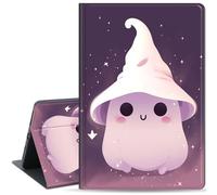 Case for iPad Air 5th/4th Generation 2022/2020 10.9 Inch, Multiple Angle PU Leather Slim Folio Stand Smart Cover With Auto Wake/Sleep, Cute Phantom