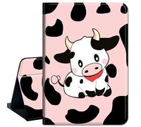 Case for iPad Air 5th A2589 A2591/ Air 4th Gen A2316 A2324,Slim Lightweight Smart Shell Stand Cover with Auto Wake/Sleep for iPad Air 5th A2589 A2591/Air 4th Gen A2316 A2324,Cute Cows Pink