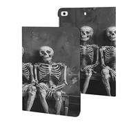 Case for iPad Mini 1/2/3/4/5 (7.9 Inch),Three Smiling Skeletonsprinted TPU Leather Slim Folio Stand Protective Case for iPad Mini 5/4/3/2/1 with Smart Auto Sleep/Wake