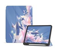 Case For iPad Mini 4/Mini 5 Generation Smart Magnetic Cover - Auto Wake/Sleep - Model No. A1538/A1550/A2124/A2125/A2126/A2133 - Girl Whale