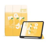 Case For iPad Mini 4/Mini 5 Generation Smart Magnetic Cover - Auto Wake/Sleep - Model No. A1538/A1550/A2124/A2125/A2126/A2133 - Happy yellow mango