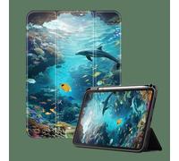 Case For iPad Mini 4 /Mini 5 Generation Smart Magnetic Leather Cover - Auto Wake/Sleep - Fit Model No. A1538/A1550/A2124/A2125/A2126/A2133 - Marine Life