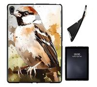 Case for iPad mini 5 Generation 2019/ Mini 4 3 2 1 (Old Model) 7.9 inch,Slim Soft Shockproof TPU Silicone Protective Back Shell Case for iPad mini 5/4/3/2/1, Watercolor Sparrow