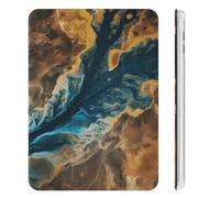 Case for ipad Mini 6 2021 8.3 Inch with Pencil Holder,Complex Landscapeprinted Slim Lightweight Tri-fold Soft TPU Back Cover with Auto Wake/Sleep for iPad Mini 6th Generation Case