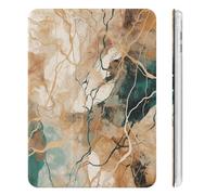 Case for ipad Mini 6 2021 8.3 Inch with Pencil Holder,Style Is Light Goldprinted Slim Lightweight Tri-fold Soft TPU Back Cover with Auto Wake/Sleep for iPad Mini 6th Generation Case