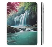 Case for ipad Mini 6 2021 8.3 Inch with Pencil Holder,Waterfall Natural Landscapeprinted Slim Lightweight Tri-fold Soft TPU Back Cover with Auto Wake/Sleep for iPad Mini 6th Generation Case