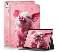 Case for iPad Mini 6 (8.3-Inch 2021, 6th Generation), Slim PU Leather Adjustable Stand for iPad 6 Mini Case, with Auto Sleep/Wake Smart Cover for Apple iPad Mini 6 Case, Sitting Pink Piggy