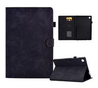 Case for iPad Mini 7 (2024), Premium PU Leather Embossed Smile Love Stand Support, Card Slots Shockproof Flip Smart Cover for iPad Mini 7 (2024) Tablet, black