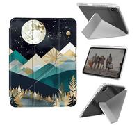 Case for iPad mini 7 A17 Pro 2024/iPad Mini 6 2021 8.3 Inch iPad mini 7th/6th Gen Case, Shockproof Clear with Pencil Holder Folding Y Shape Stand Cover,Aesthetic Mountain Sunset