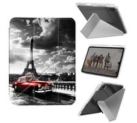 Case for iPad mini 7 A17 Pro 2024/iPad Mini 6 2021 8.3 Inch iPad mini 7th/6th Gen Case, Shockproof Clear with Pencil Holder Folding Y Shape Stand CaseTower and Cars