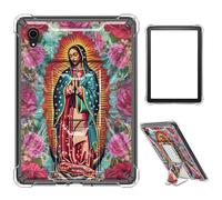 Case for iPad mini 7 A17 Pro 2024/iPad Mini 6 2021 8.3 Inch iPad mini 7th/6th Gen,Clear TPU Shockproof Stand Bumper Back Cover Transparent Case,Catholic