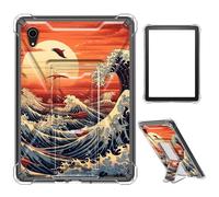 Case for iPad mini 7 A17 Pro 2024/iPad Mini 6 2021 8.3 Inch iPad mini 7th/6th Gen,Clear TPU Shockproof Stand Bumper Back Cover Transparent Case,Ocean Sunset