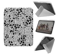 Case for iPad mini 7 A17 Pro 2024/iPad Mini 6 2021 8.3 Inch iPad mini 7th/6th Gen, Shockproof Clear with Pencil Holder Folding Y Shape Stand CaseSparkle Glitter Leopard