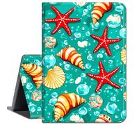 Case for iPad mini A17 Pro 2024/iPad Mini 6 2021 8.3 Inch iPad mini 7 Case,Slim Soft Shockproof TPU Silicone Protective Back Shell Case,Sea Shells and Starfish