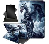 Case for iPad Pro 10.5-Inch and iPad Air 3 (10.5-Inch 2019, 3rd Generation), 360 Degree Rotating Stand Smart Protective Cover Case for iPad Air 3,Red Eyes Dragon