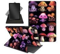 Case for iPad Pro 11 Inch 2024 5th Generationg (M4),360 Degree Rotating Protective Stand Cover with Auto Wake/Sleep,for iPad Pro 11 Inch 2024,Cute Kawaii Mushrooms