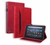 Case for iPad Pro 11 inch 2024 Tablet Case - PU Leather Stand Cover Case with Auto Wake/Sleep & Pen Loop Holder & Card Slots, red