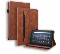 Case for iPad Pro 11 inch 2024 Tablet Case - PU Leather Stand Cover Case with Auto Wake/Sleep & Pen Loop Holder & Card Slots, brown