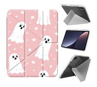 Case for iPad Pro 11 inch 4th/3rd/2nd/1st Generation (2022 2021 2020 2018) with Pencil Holder, Ultra Thin Lightweight Y-Shaped Stand Cover Auto Wake/Sleep,Cute Ghosts Pattern