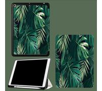 Case for iPad Pro 11 inch 4th/3rd/2nd Generation (2022/2021/2020), Auto Sleep/Wake, Trifold Stand Soft Slim TPU Back Smart Cover Watercolor Monstera Leaf Plants Tropical Leaves