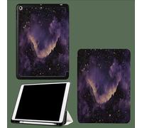 Case for iPad Pro 11 Inch 4th/3rd/2nd Generation (2022/2021/2020), Slim Trifold Smart Case with Pencil Holder, Soft TPU Back Cover, Auto Sleep/Wake Dreamy Sunset Abstract Starry Sky-Purple